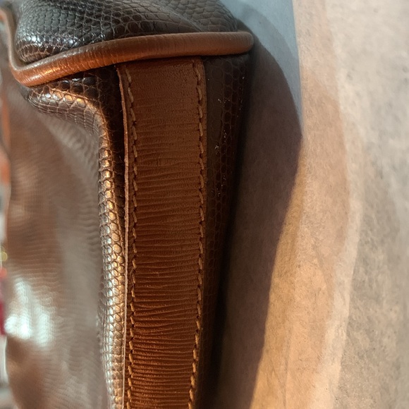 Nina Ricci two-tone brown leather crossbody - Picture 3 of 9